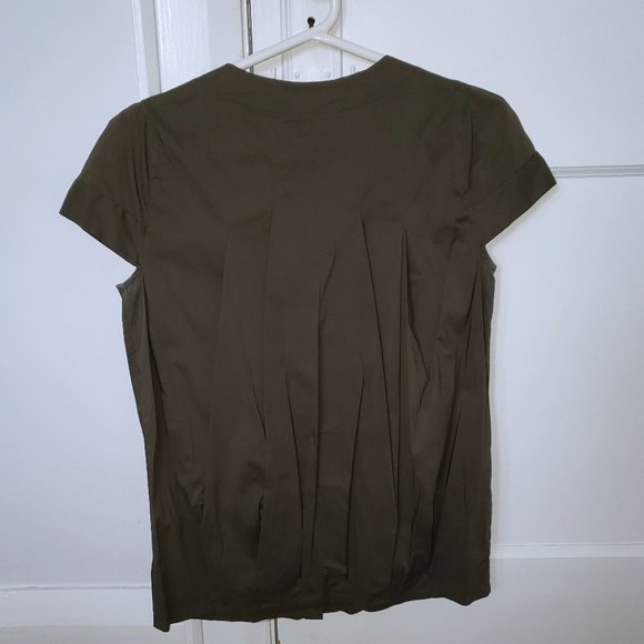 BCBGMaxAzria Dark Olive blouse - Picture 2 of 3